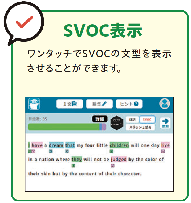 SVOC表示